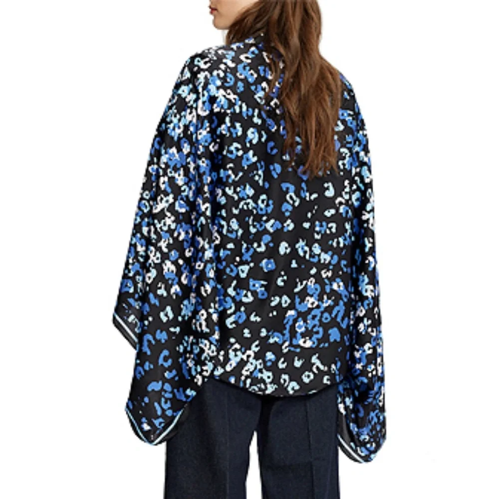 Ted Baker Bobbiee Buttermilk Silk Cape - Picture 2 of 7